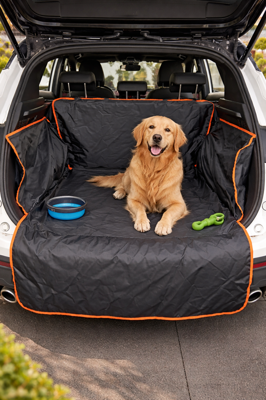 Heavy-Duty Pet Car Boot Mat – Non-Slip, Scratch-Resistant & Easy-Clean Trunk Protector for SUVs & Cars